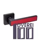 Ручка на розетці Gavroche MAGNIUM Mg  А1 колір black/red ( чорний/червоний)