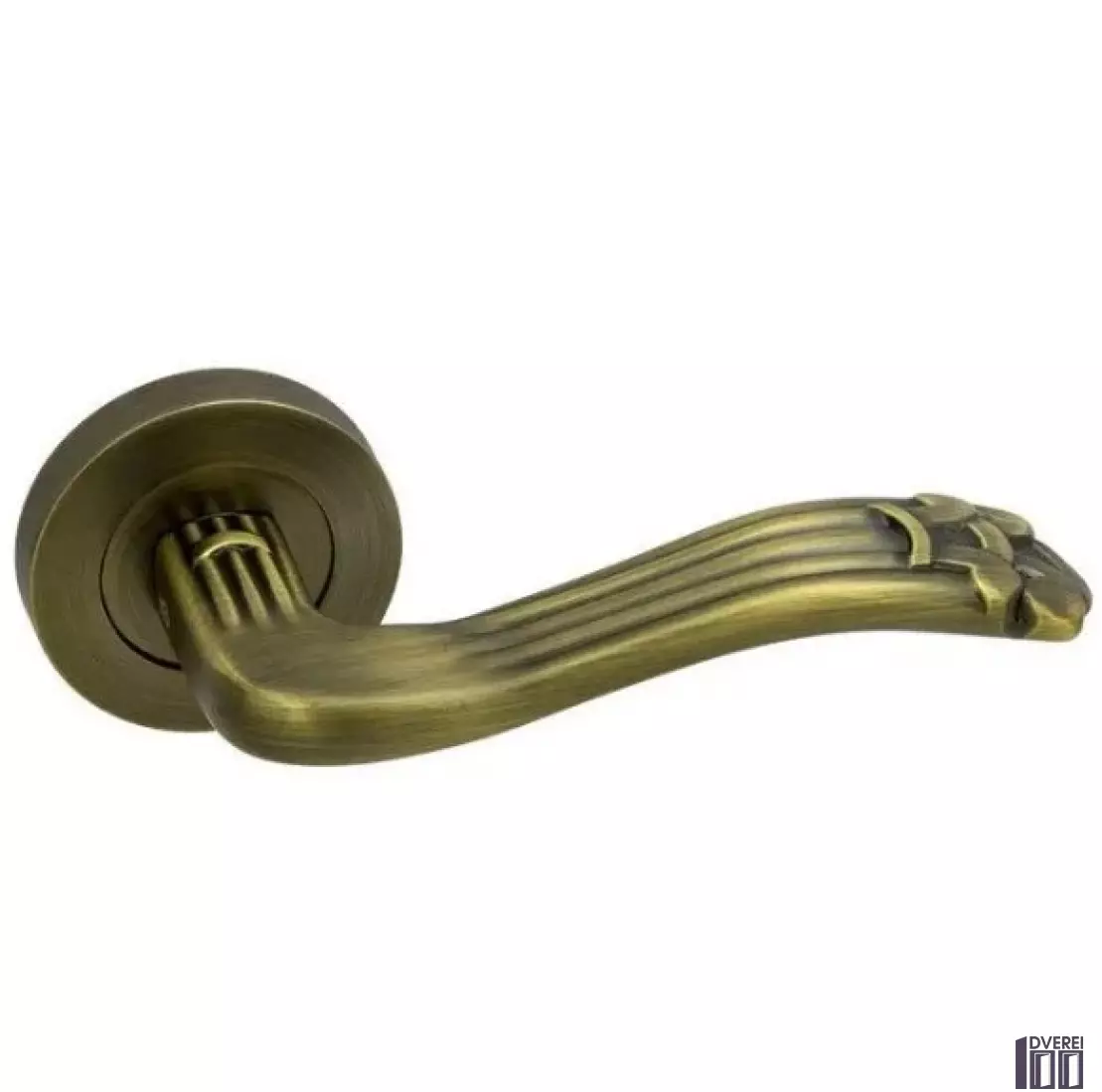 Ручка на розетці OROandORO ORCHIDEA 020-16E МАВ - Матова антична бронза d 55 mm_2