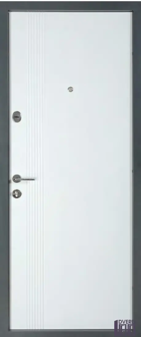 Двері вхідні ARTIZ МДФ/МДФ ТИП 9 М: 172 Антрацит/Біла шагрень_2