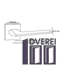 Ручка на розетці OROandORO UNICA 065-15E CP - Хром 51*51 mm_3