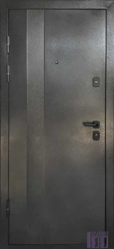 Двері вхідні метал/мдф БЦ- Буковель чорний муар /бетон