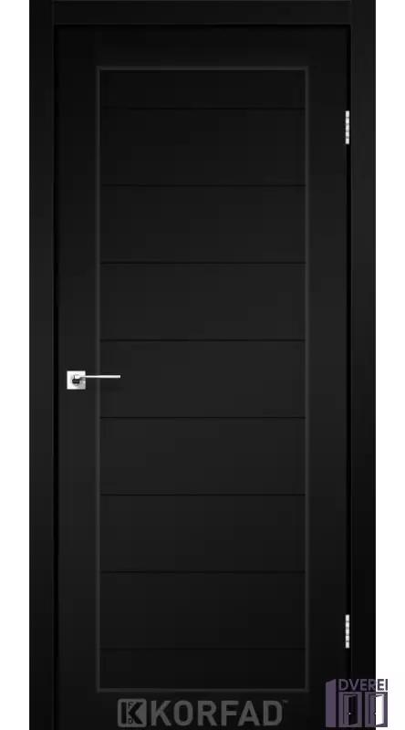 Двері міжкімнатні Korfad PORTO PR-05 Super PET чорний  глухе