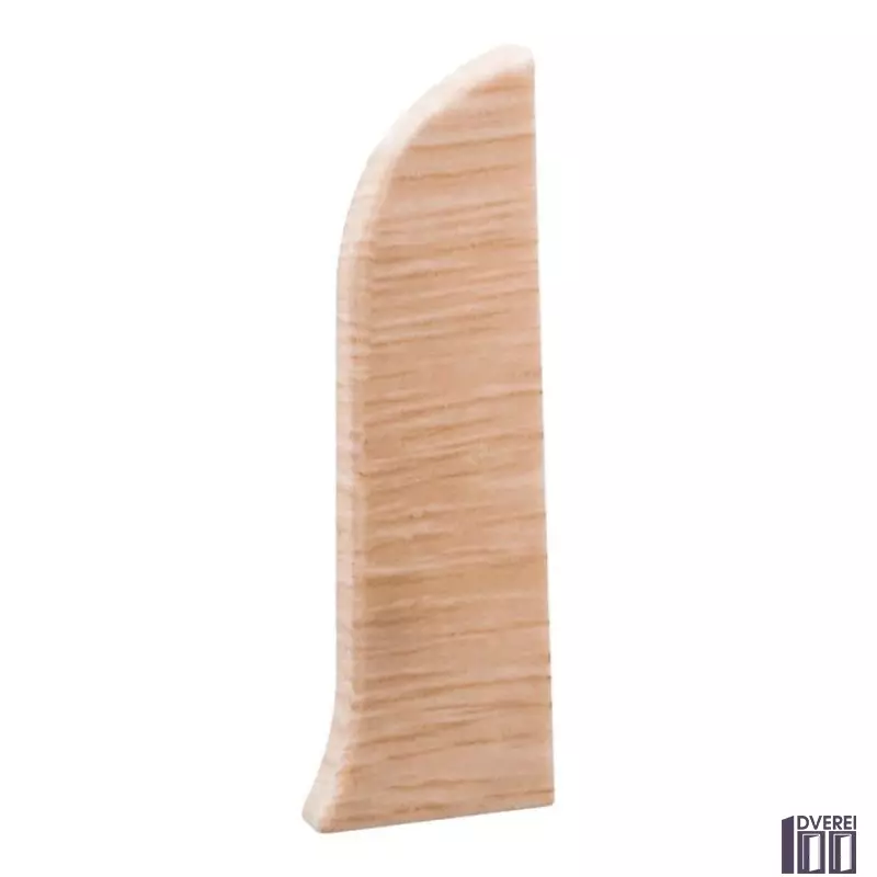 Заглушка для плінтуса з Кабе каналом права (Ясень)