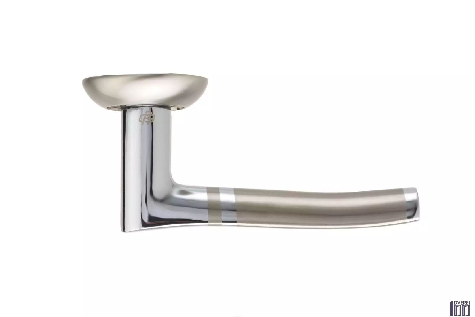 Ручка на розетці Gavroche TITANIUМ Ti  А5 колір SN/CP (хром/сатин)_3