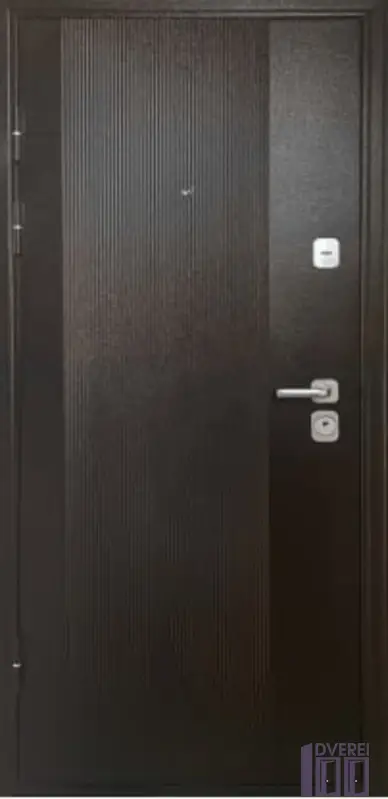 Двері вхідні метал/мдф БЦ- Хотин Мідь антік /спил коньячний