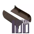 Заглушка для плінтуса з кабельканалом права (венге чорний)_2