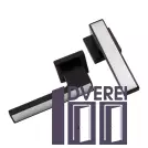 Ручка CONVEX 2185 матовий чорний/мат  хром 1/2 65667_2