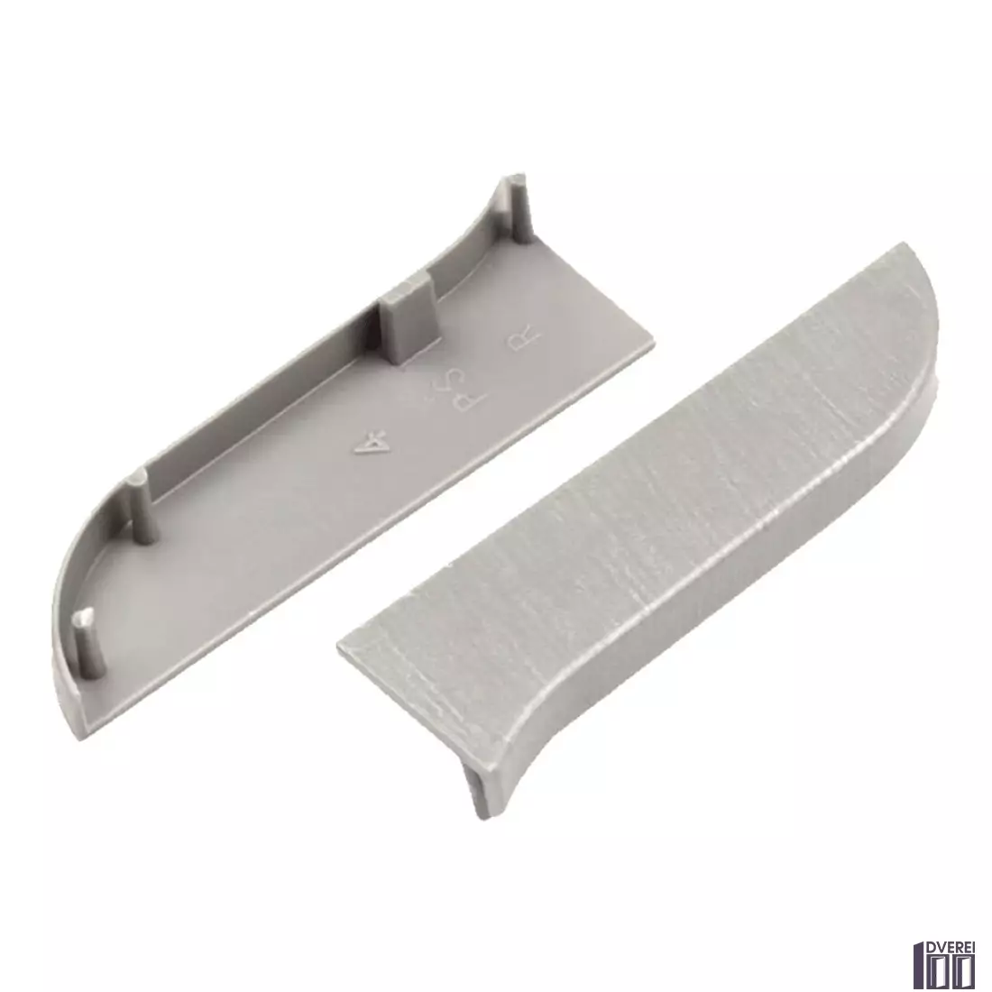 Заглушка для плінтуса з кабельканалом ліва (сріблясто сірий)_2