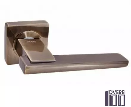 Ручка на розетці KEDR R08.142-AL-AB квадрат (колір антична бронза)