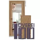 Двері міжкімнатні Stil Doors VERMONT Дуб Крафт Дзеркало срібне/Глухе