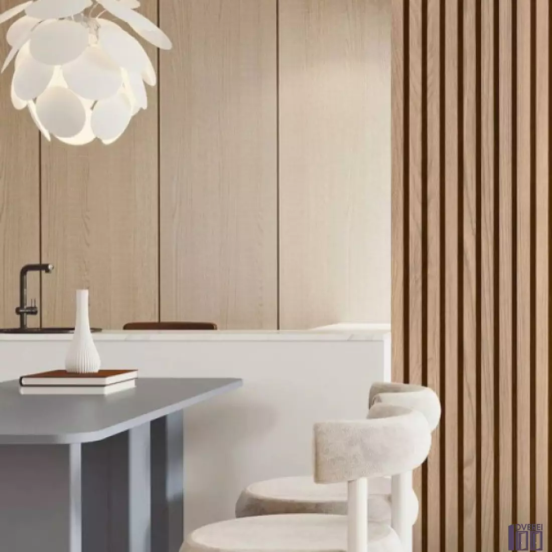 Декоративна акустична панель 2800*300*18 мм Дуб Ліката_3