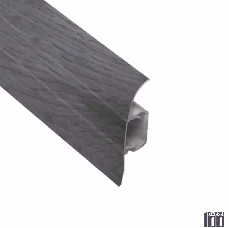Плінтус кабельканал з гумкою ТИС 2,5м (дуб сірий)