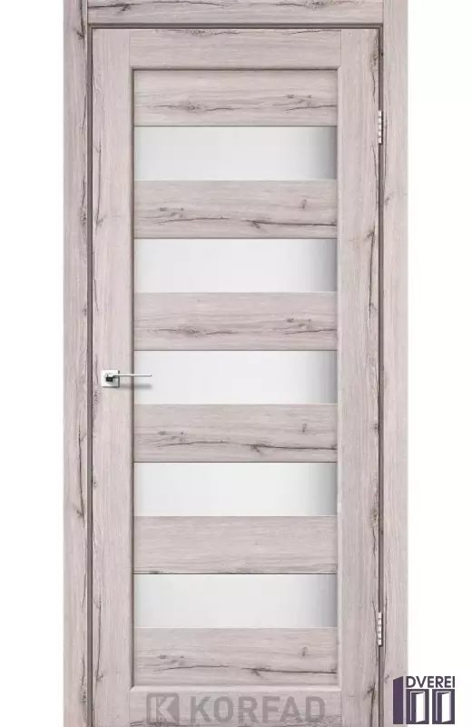 Двері міжкімнатні Korfad PORTO PR-08 Дуб нордік сатин білий
