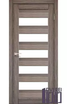 Двері міжкімнатні Korfad PORTO PR-08 Дуб грей сатин білий