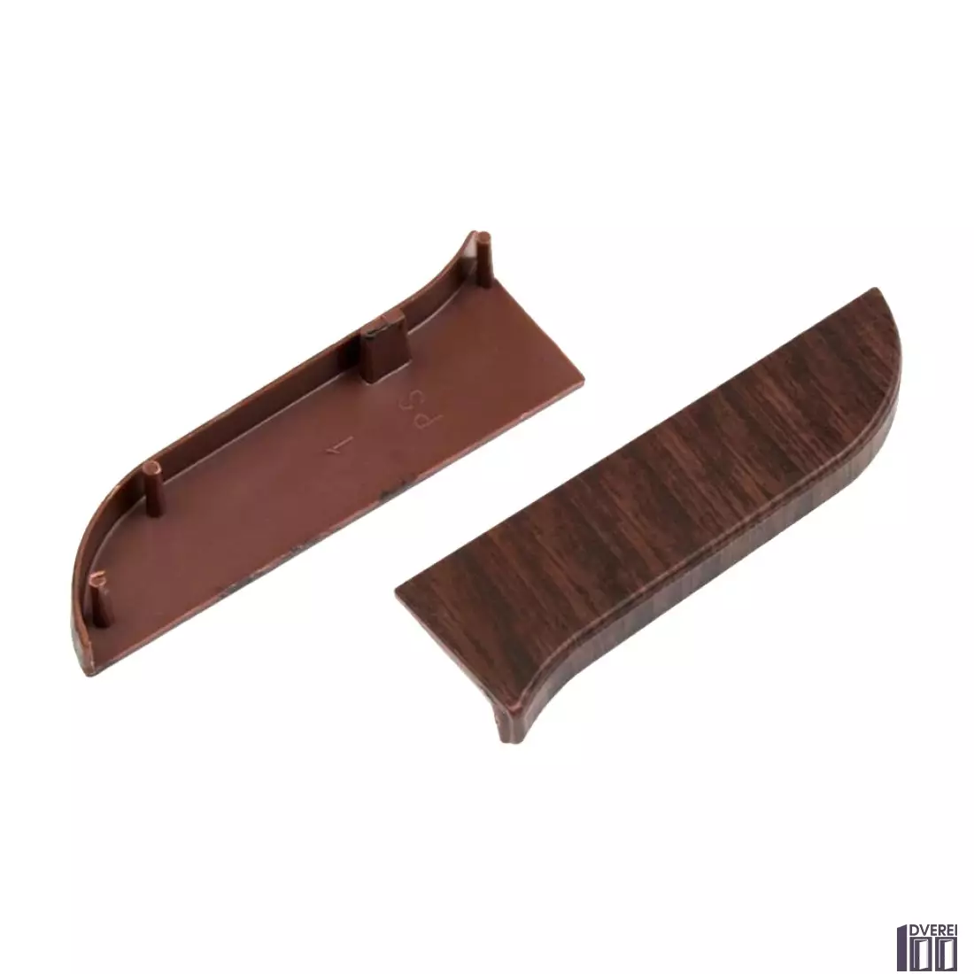 Заглушка для плінтуса з кабельканалом Тис ліва (палісандр)_2