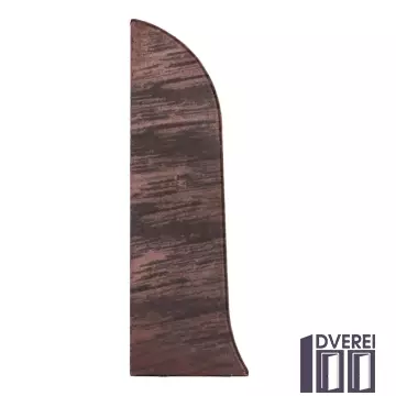 Заглушка для плінтуса з кабельканалом Тис ліва (палісандр)