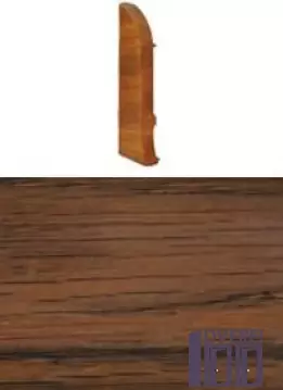 Заглушка для плінтуса з кабельканалом ліва (горіх)