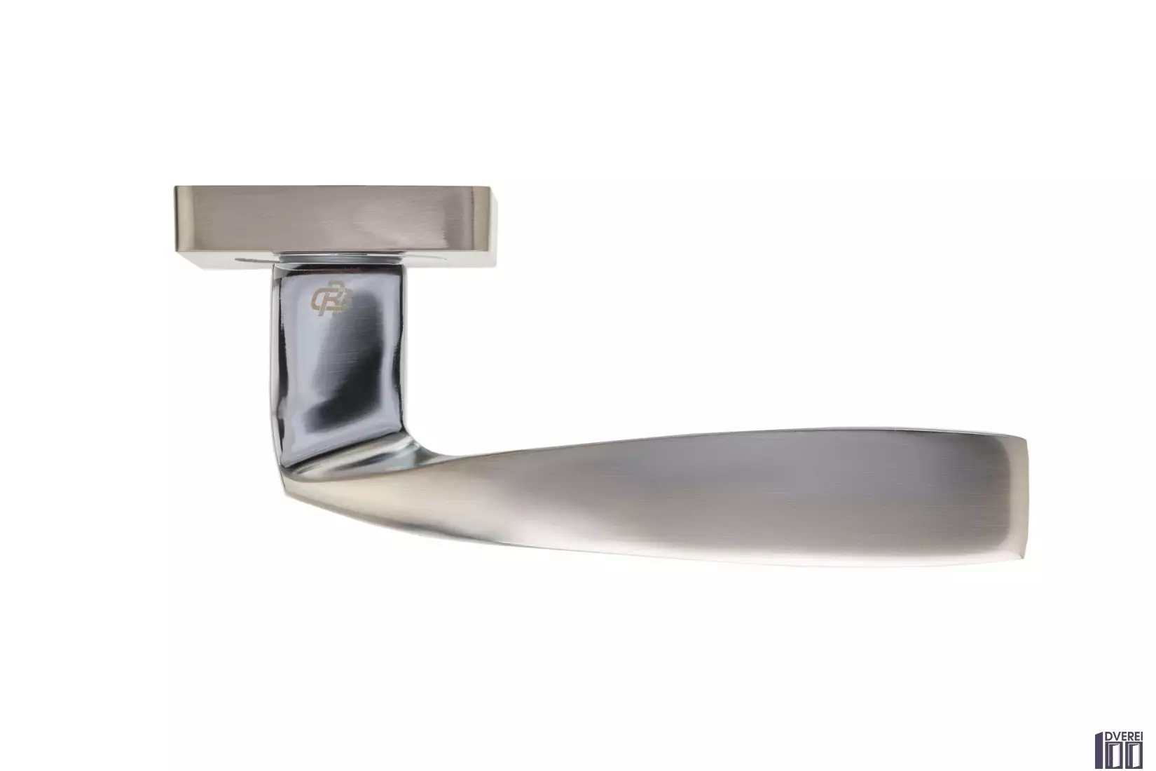 Ручка на розетці Gavroche GERMANIUM Ge  A1 колір SN/CP (хром/сатин)_2