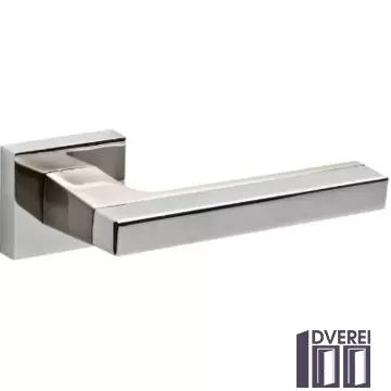 Ручка на розетці FUARO Мод. FLASH SN/CP-3 мат. нікель/хром