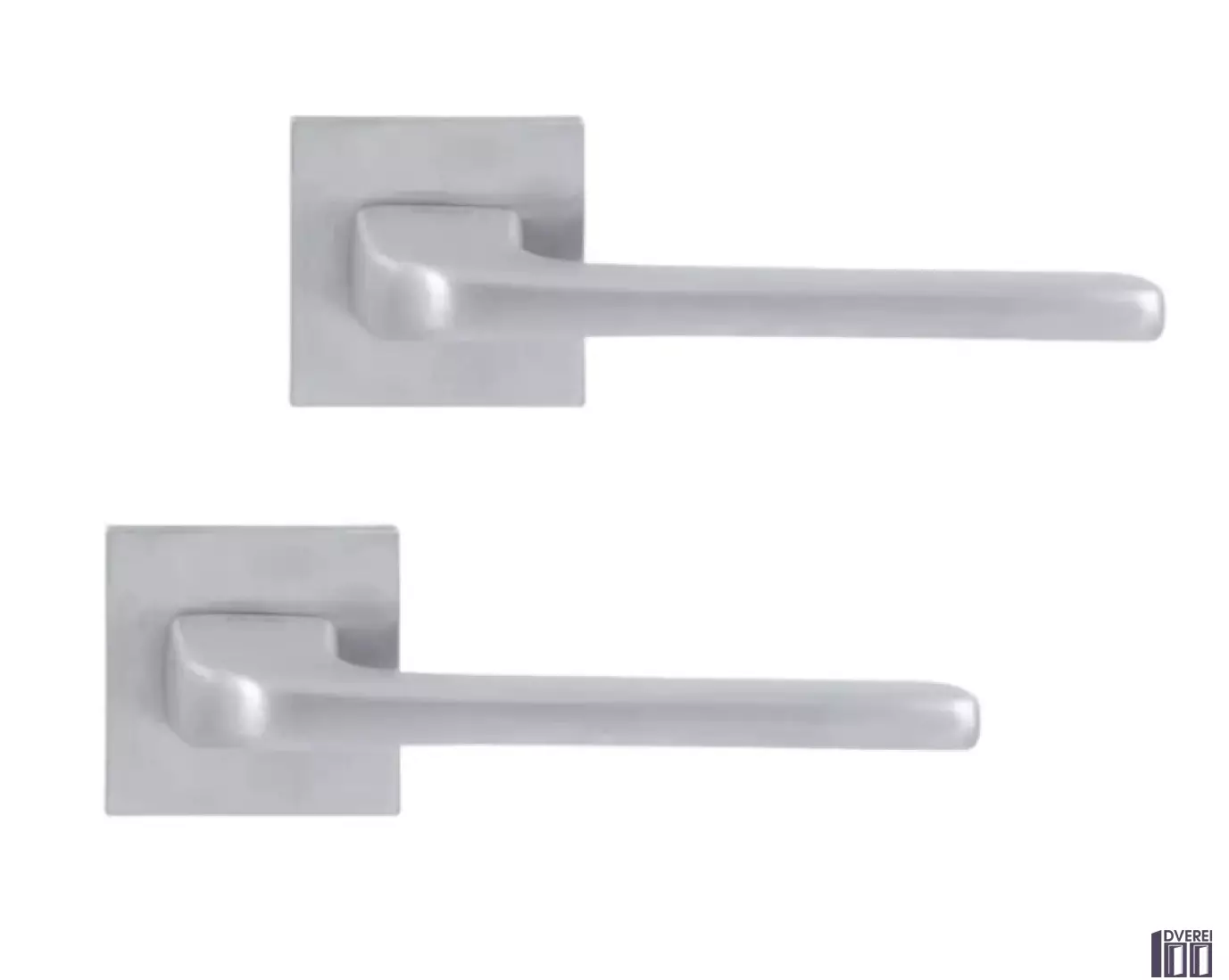 Ручка на розеті RDA Polo хром матовий браш (розетта 6 мм)_2