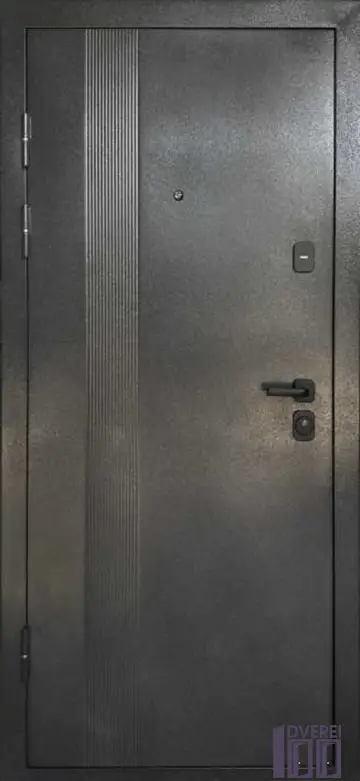 Двері вхідні метал/мдф БЦ- Буковель чорний муар /бетон