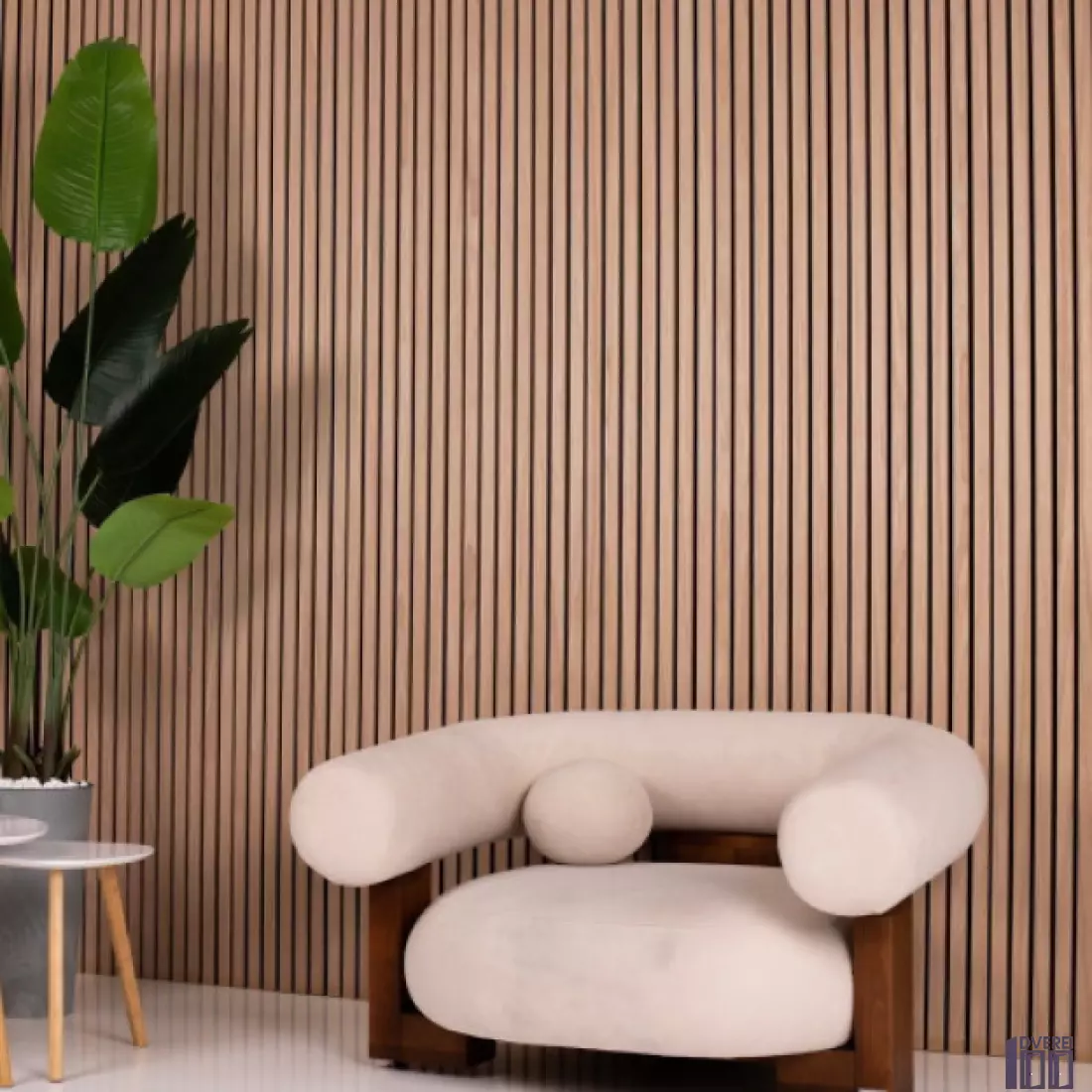 Декоративна акустична панель 2800*300*18 мм Дуб класичний_4