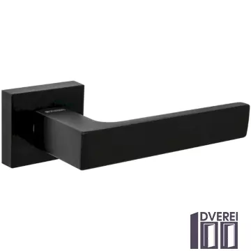 Ручка на розетці FUARO Мод. STRAIGHT BL-24 чорний