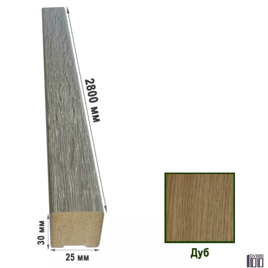 Рейки декоративні МДФ 2529 Дуб  25х30х2800 (1 шт.)_6