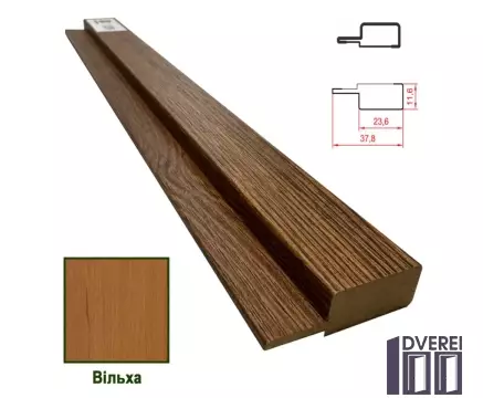 Фінішна планка МДФ 1238 Вільха 37,8*11,6*2800 (1 шт.)