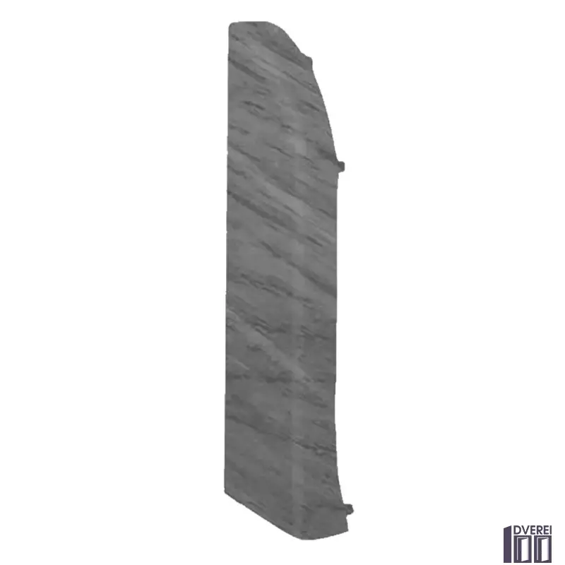 Заглушка для плінтуса з кабельканалом ліва (дуб сірий)