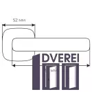 Ручка Comit Novelty А (роз 6мм) 1/2 браширований матовий нікель 58152_2