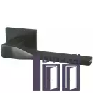 Ручка на розетці ARMADILLO Мод. GRAND USS BL-26 чорний