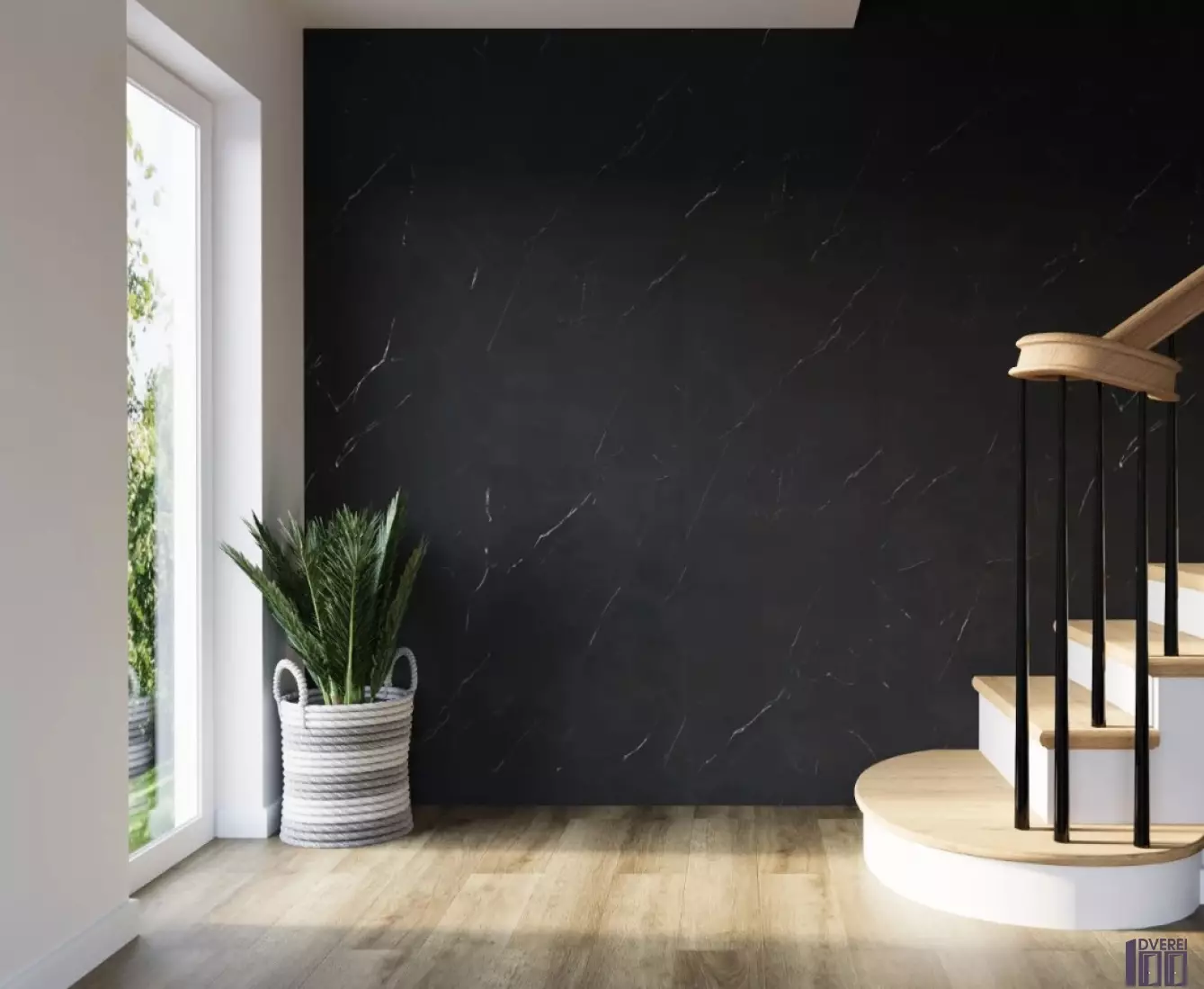 Вінілова стінова панель SPC SPeCtra Wall Мармур Неро 2502 1 м кв._2