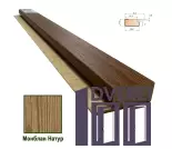 Стартова планка МДФ 1234 Монблан Натур 33,2*11,6*2800 (1 шт.)