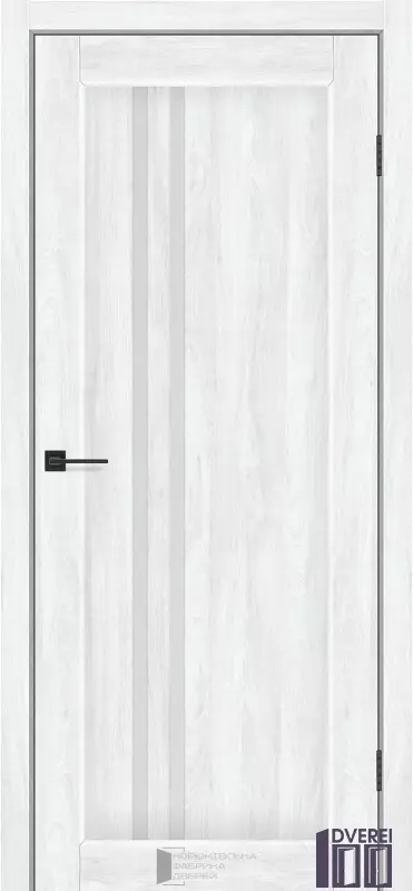 Двері міжкімнатні КДФ Прага (Бук Шале) скло сатин