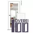 Двері міжкімнатні Stil Doors VERMONT Білий матовий Дзеркало срібне/Глухе