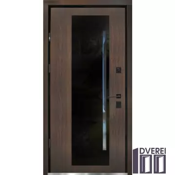 Двері вхідні Straj Proof Mot StarMax Glass дуб23/vin дуб23, НАЖИМНА