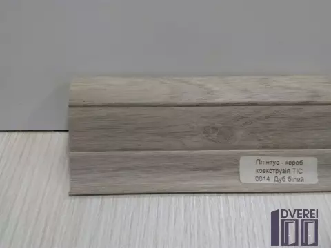 Плінтус кабельканал з гумкою ТИС 2,5м (дуб білий)