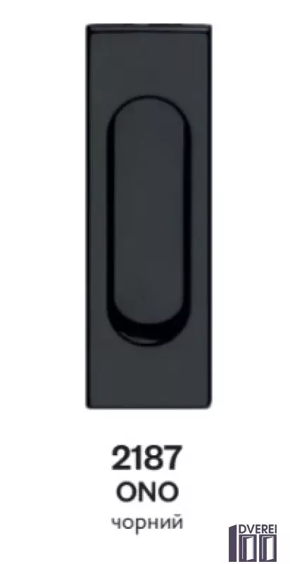 Ручки для розсувних дверей RETTANGOLARE 2187 ONO чорний