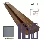 Фінішна планка МДФ 1238 Світло сірий 37,8*11,6*2800 (1 шт.)