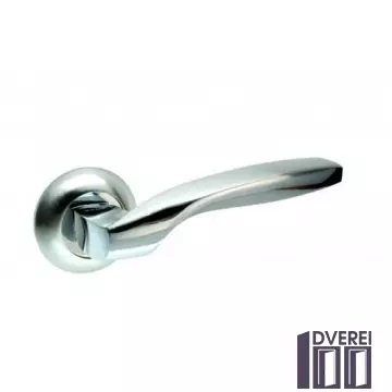 Ручка на розетці KEDR R10.045-AL-SN/CP колір (сатін/ хром)