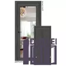 Двері міжкімнатні Stil Doors VERMONT Дуб Смокі Дзеркало срібне/Глухе