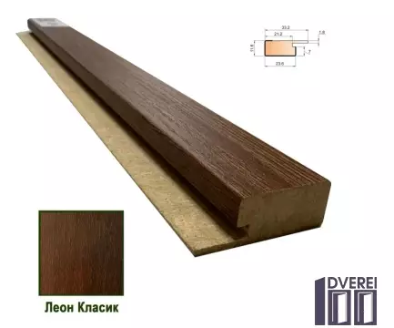 Стартова планка МДФ 1234 Леон Класик 33,2*11,6*2800 (1 шт.)