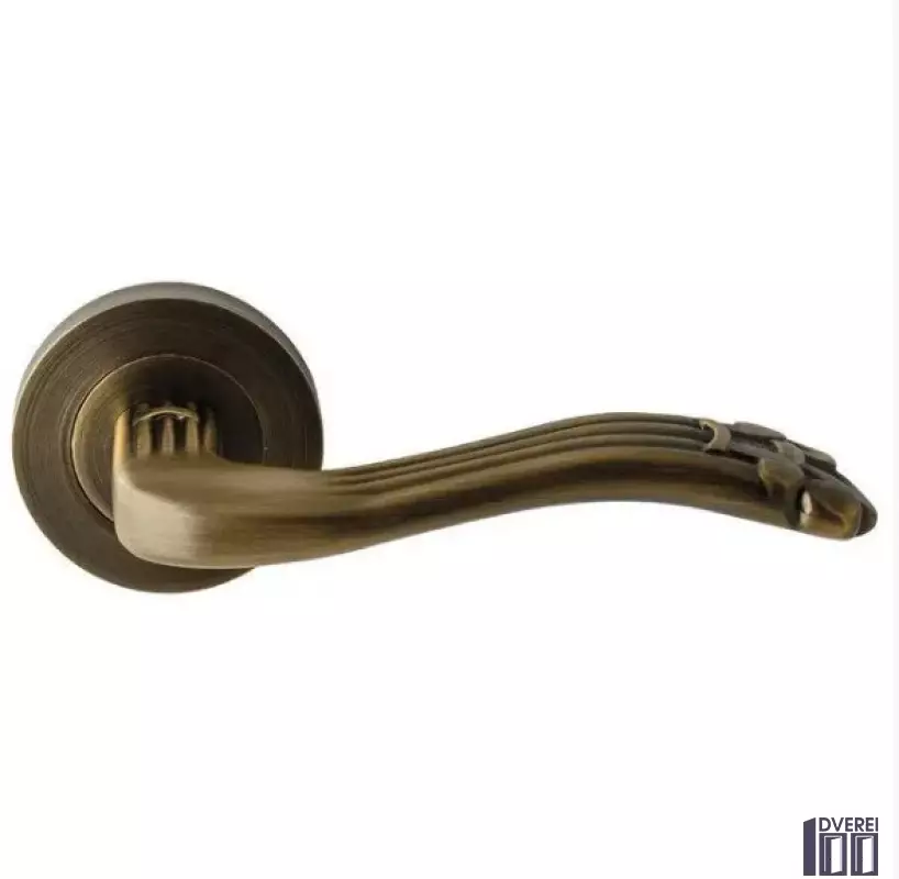 Ручка на розетці OROandORO ORCHIDEA 020-16E МАВ - Матова антична бронза d 55 mm