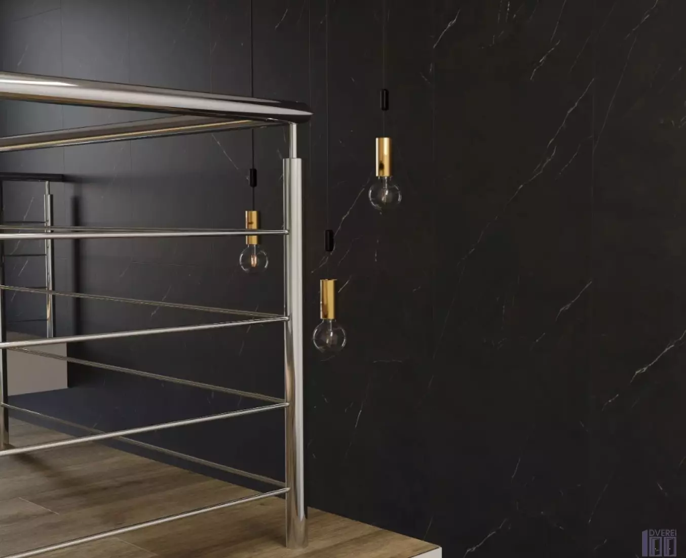 Вінілова стінова панель SPC SPeCtra Wall Мармур Неро 2502 1 м кв._4