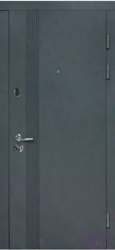 Двері вхідні ARTIZ МДФ/МДФ ТИП 9 М: 172 Антрацит/Біла шагрень