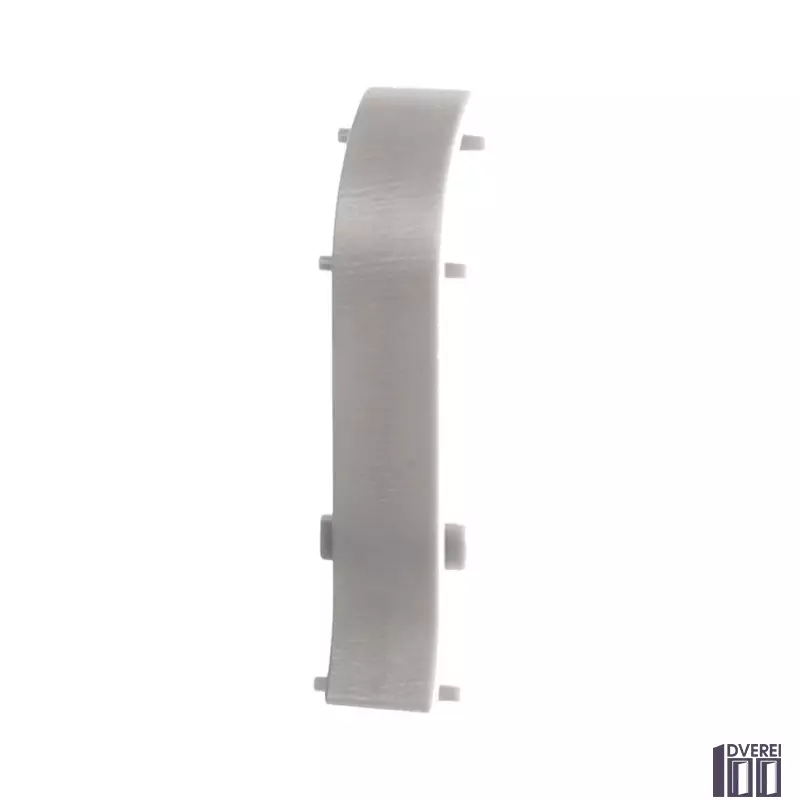 З'єднання для плінтуса з кабельканалом (сріблясто сірий)