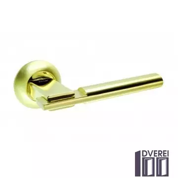 Ручка на розетці KEDR R10.038-AL-SB/PB колір (мат.золото/золото)