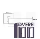 Ручка на розетці OROandORO QUATTRO 106-15E Black -Чорний матовий 51*51 mm_3