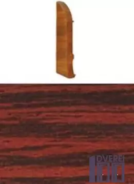 Заглушка для плінтуса з кабельканалом ліва (махагон)